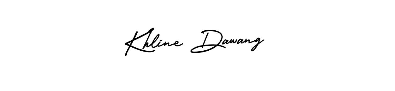 Make a beautiful signature design for name Khline Dawang. Use this online signature maker to create a handwritten signature for free. Khline Dawang signature style 3 images and pictures png