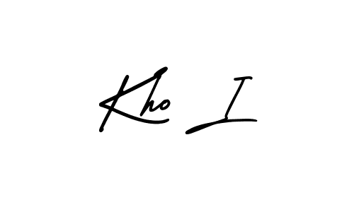 Also we have Kho I name is the best signature style. Create professional handwritten signature collection using AmerikaSignatureDemo-Regular autograph style. Kho I signature style 3 images and pictures png