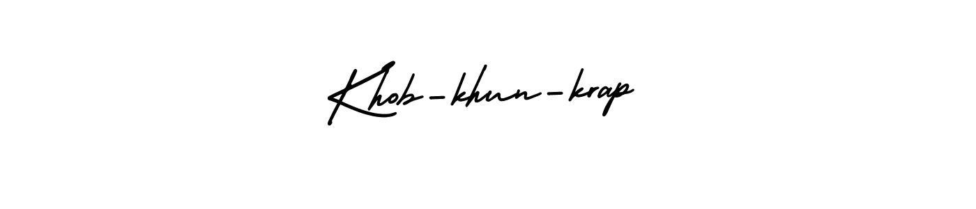 See photos of Khob-khun-krap official signature by Spectra . Check more albums & portfolios. Read reviews & check more about AmerikaSignatureDemo-Regular font. Khob-khun-krap signature style 3 images and pictures png