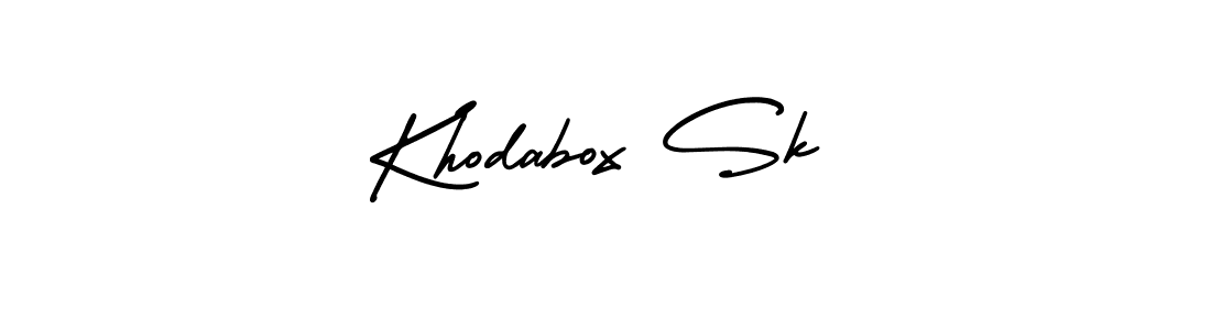 It looks lik you need a new signature style for name Khodabox Sk. Design unique handwritten (AmerikaSignatureDemo-Regular) signature with our free signature maker in just a few clicks. Khodabox Sk signature style 3 images and pictures png