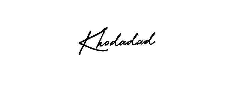 How to make Khodadad signature? AmerikaSignatureDemo-Regular is a professional autograph style. Create handwritten signature for Khodadad name. Khodadad signature style 3 images and pictures png