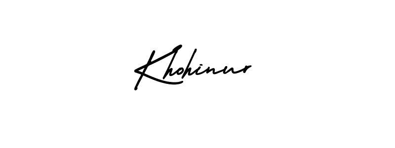 Make a beautiful signature design for name Khohinur. With this signature (AmerikaSignatureDemo-Regular) style, you can create a handwritten signature for free. Khohinur signature style 3 images and pictures png