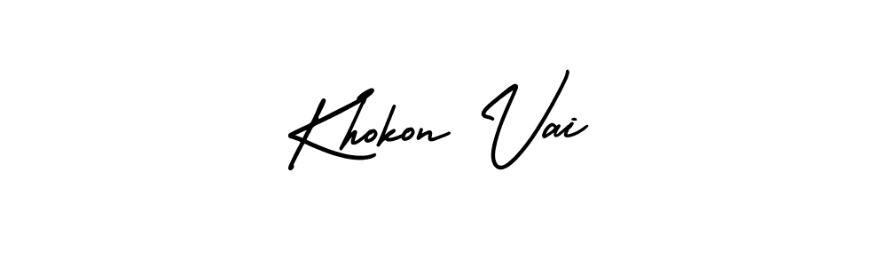 You can use this online signature creator to create a handwritten signature for the name Khokon Vai. This is the best online autograph maker. Khokon Vai signature style 3 images and pictures png