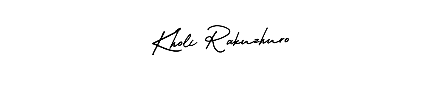 How to make Kholi Rakuzhuro name signature. Use AmerikaSignatureDemo-Regular style for creating short signs online. This is the latest handwritten sign. Kholi Rakuzhuro signature style 3 images and pictures png