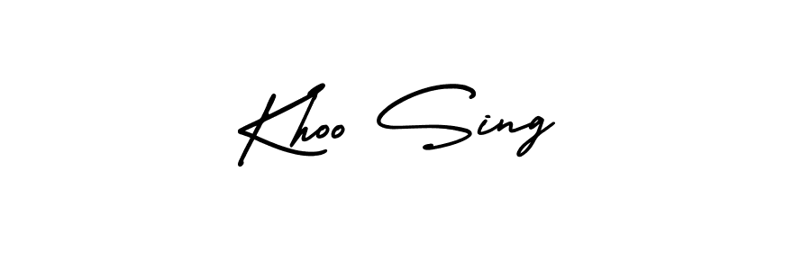 if you are searching for the best signature style for your name Khoo Sing. so please give up your signature search. here we have designed multiple signature styles  using AmerikaSignatureDemo-Regular. Khoo Sing signature style 3 images and pictures png