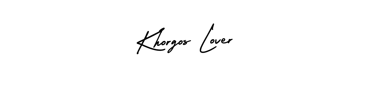 Also You can easily find your signature by using the search form. We will create Khorgos Lover name handwritten signature images for you free of cost using AmerikaSignatureDemo-Regular sign style. Khorgos Lover signature style 3 images and pictures png