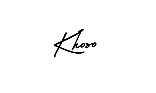 Best and Professional Signature Style for Khoso. AmerikaSignatureDemo-Regular Best Signature Style Collection. Khoso signature style 3 images and pictures png