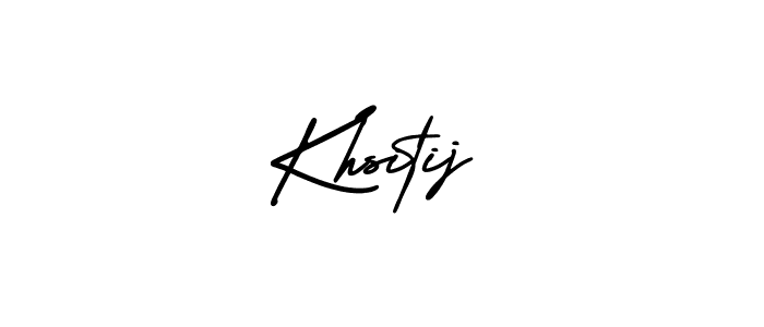 Use a signature maker to create a handwritten signature online. With this signature software, you can design (AmerikaSignatureDemo-Regular) your own signature for name Khsitij. Khsitij signature style 3 images and pictures png