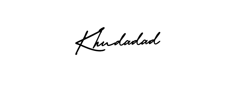 Check out images of Autograph of Khudadad name. Actor Khudadad Signature Style. AmerikaSignatureDemo-Regular is a professional sign style online. Khudadad signature style 3 images and pictures png
