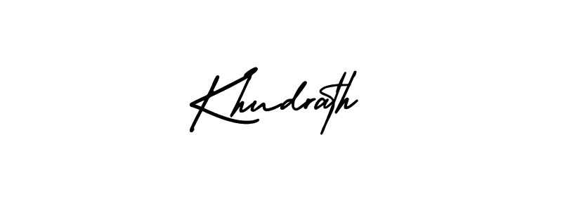 Best and Professional Signature Style for Khudrath. AmerikaSignatureDemo-Regular Best Signature Style Collection. Khudrath signature style 3 images and pictures png