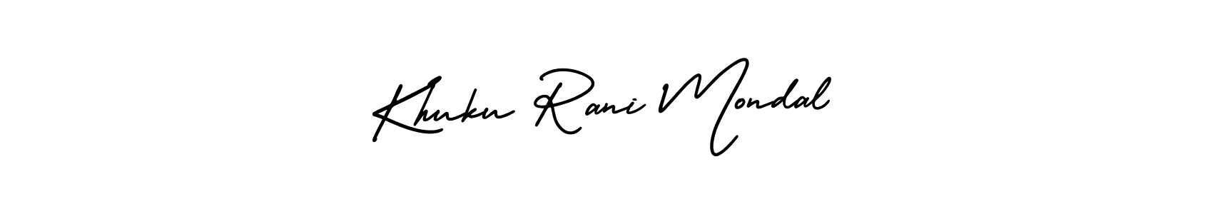 You can use this online signature creator to create a handwritten signature for the name Khuku Rani Mondal. This is the best online autograph maker. Khuku Rani Mondal signature style 3 images and pictures png