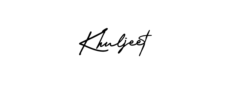 if you are searching for the best signature style for your name Khuljeet. so please give up your signature search. here we have designed multiple signature styles  using AmerikaSignatureDemo-Regular. Khuljeet signature style 3 images and pictures png