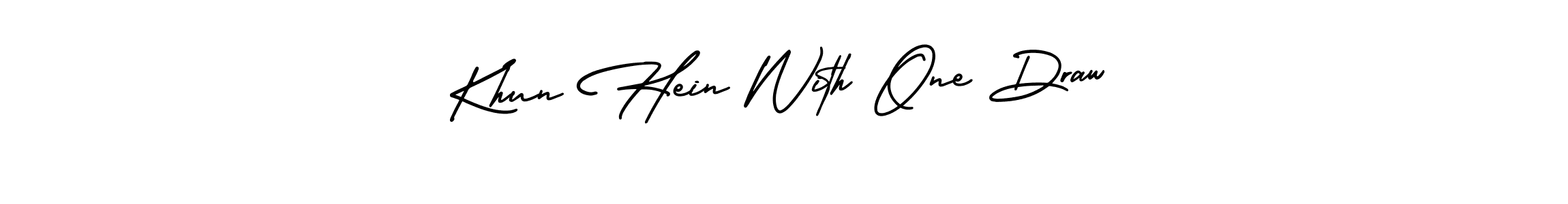 Make a beautiful signature design for name Khun Hein With One Draw. With this signature (AmerikaSignatureDemo-Regular) style, you can create a handwritten signature for free. Khun Hein With One Draw signature style 3 images and pictures png