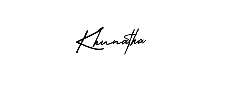 Similarly AmerikaSignatureDemo-Regular is the best handwritten signature design. Signature creator online .You can use it as an online autograph creator for name Khunatha. Khunatha signature style 3 images and pictures png