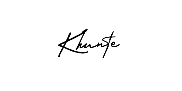 Check out images of Autograph of Khunte name. Actor Khunte Signature Style. AmerikaSignatureDemo-Regular is a professional sign style online. Khunte signature style 3 images and pictures png