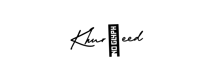 How to make Khurشeed name signature. Use AmerikaSignatureDemo-Regular style for creating short signs online. This is the latest handwritten sign. Khurشeed signature style 3 images and pictures png