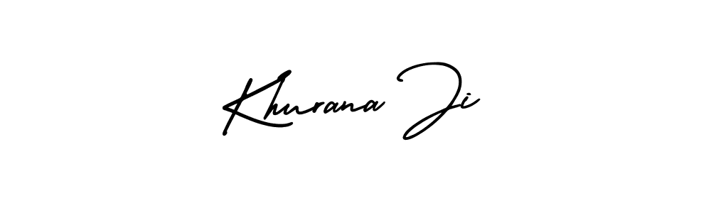 Design your own signature with our free online signature maker. With this signature software, you can create a handwritten (AmerikaSignatureDemo-Regular) signature for name Khurana Ji. Khurana Ji signature style 3 images and pictures png