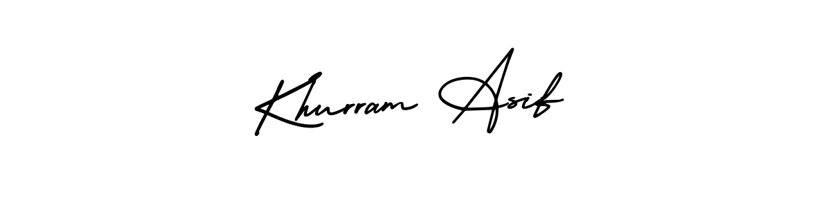 How to make Khurram Asif signature? AmerikaSignatureDemo-Regular is a professional autograph style. Create handwritten signature for Khurram Asif name. Khurram Asif signature style 3 images and pictures png