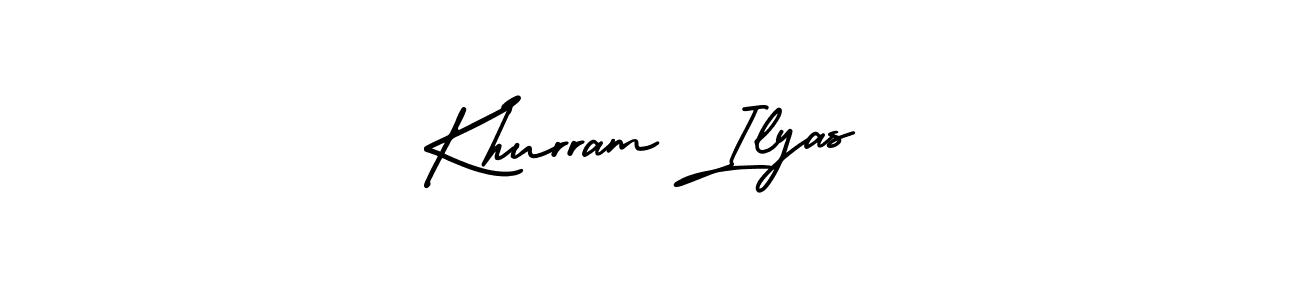 AmerikaSignatureDemo-Regular is a professional signature style that is perfect for those who want to add a touch of class to their signature. It is also a great choice for those who want to make their signature more unique. Get Khurram Ilyas name to fancy signature for free. Khurram Ilyas signature style 3 images and pictures png