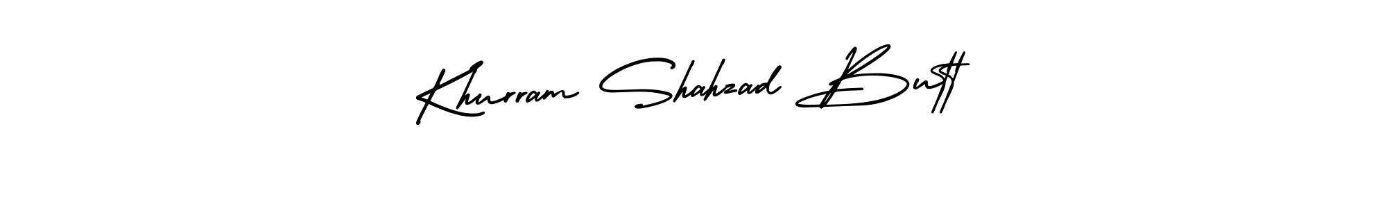 Make a beautiful signature design for name Khurram Shahzad Butt. With this signature (AmerikaSignatureDemo-Regular) style, you can create a handwritten signature for free. Khurram Shahzad Butt signature style 3 images and pictures png