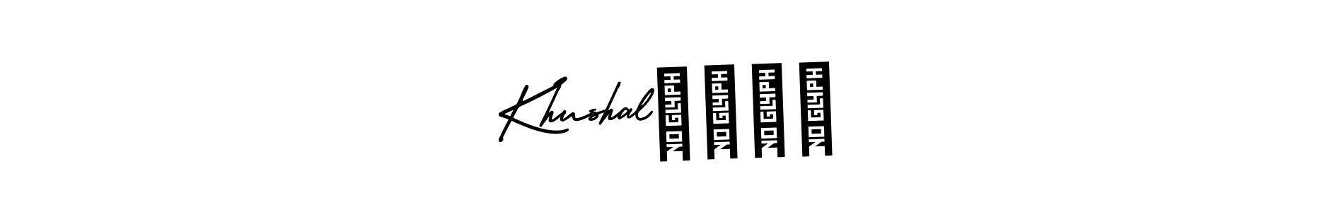 This is the best signature style for the Khushal❣️❣️ name. Also you like these signature font (AmerikaSignatureDemo-Regular). Mix name signature. Khushal❣️❣️ signature style 3 images and pictures png