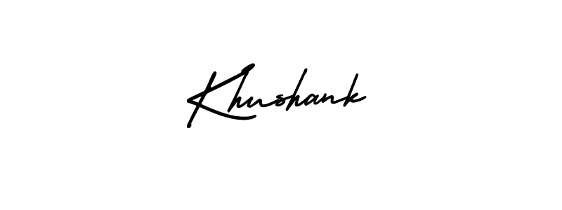 Design your own signature with our free online signature maker. With this signature software, you can create a handwritten (AmerikaSignatureDemo-Regular) signature for name Khushank. Khushank signature style 3 images and pictures png