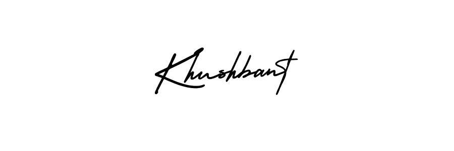 This is the best signature style for the Khushbant name. Also you like these signature font (AmerikaSignatureDemo-Regular). Mix name signature. Khushbant signature style 3 images and pictures png
