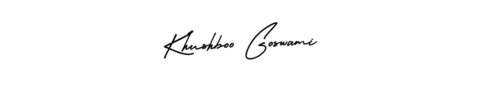 Khushboo Goswami stylish signature style. Best Handwritten Sign (AmerikaSignatureDemo-Regular) for my name. Handwritten Signature Collection Ideas for my name Khushboo Goswami. Khushboo Goswami signature style 3 images and pictures png