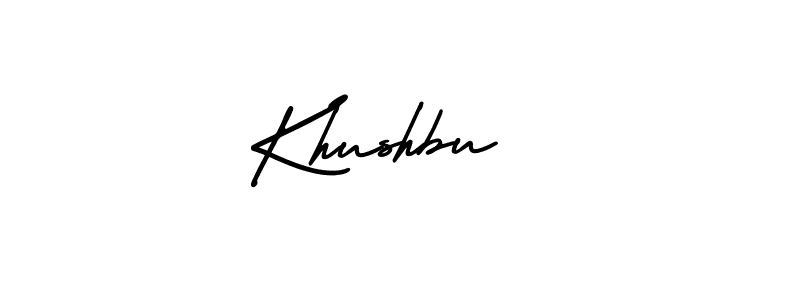 Create a beautiful signature design for name Khushbu . With this signature (AmerikaSignatureDemo-Regular) fonts, you can make a handwritten signature for free. Khushbu  signature style 3 images and pictures png