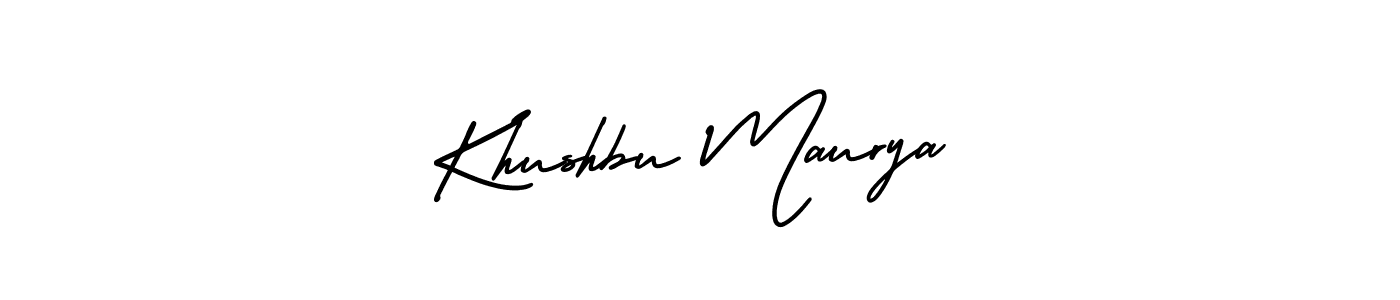 Similarly AmerikaSignatureDemo-Regular is the best handwritten signature design. Signature creator online .You can use it as an online autograph creator for name Khushbu Maurya. Khushbu Maurya signature style 3 images and pictures png