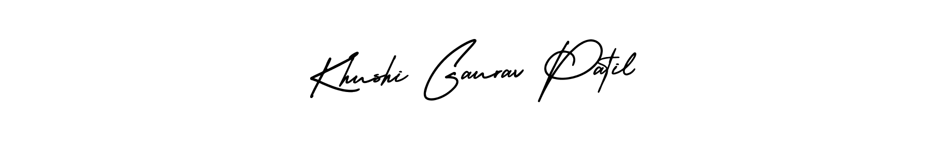 Make a short Khushi Gaurav Patil signature style. Manage your documents anywhere anytime using AmerikaSignatureDemo-Regular. Create and add eSignatures, submit forms, share and send files easily. Khushi Gaurav Patil signature style 3 images and pictures png