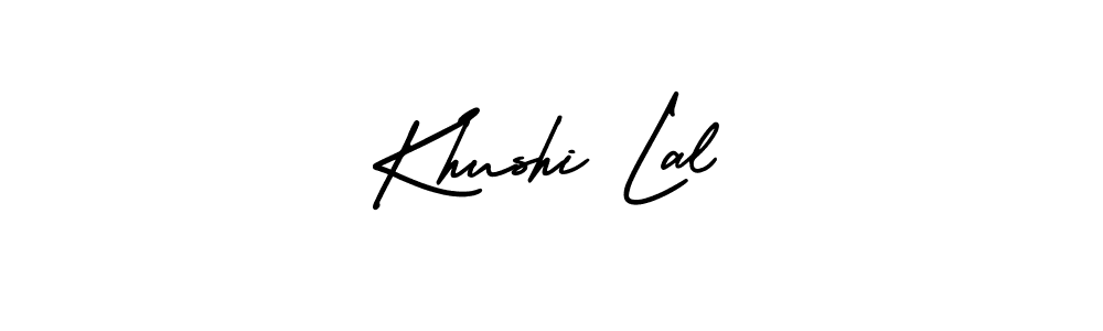 Similarly AmerikaSignatureDemo-Regular is the best handwritten signature design. Signature creator online .You can use it as an online autograph creator for name Khushi Lal. Khushi Lal signature style 3 images and pictures png