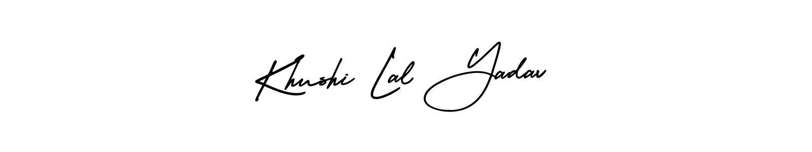 Create a beautiful signature design for name Khushi Lal Yadav. With this signature (AmerikaSignatureDemo-Regular) fonts, you can make a handwritten signature for free. Khushi Lal Yadav signature style 3 images and pictures png