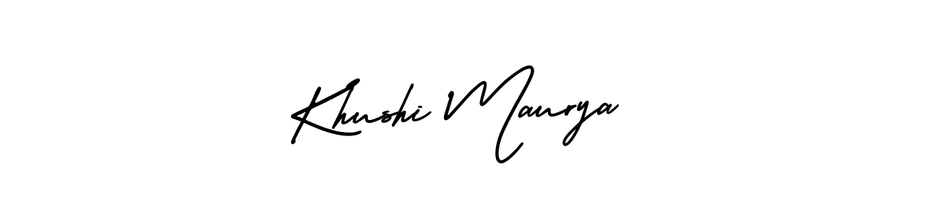 How to Draw Khushi Maurya signature style? AmerikaSignatureDemo-Regular is a latest design signature styles for name Khushi Maurya. Khushi Maurya signature style 3 images and pictures png