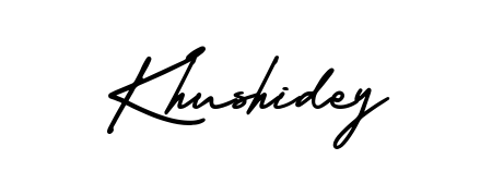 Get an exclusive digital autograph for Khushidey. The AmerikaSignatureDemo-Regular typeface captures the charm of real penmanship on paper. Khushidey signature style 3 images and pictures png