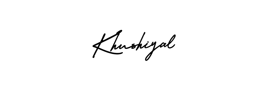 Make a beautiful signature design for name Khushiyal. Use this online signature maker to create a handwritten signature for free. Khushiyal signature style 3 images and pictures png