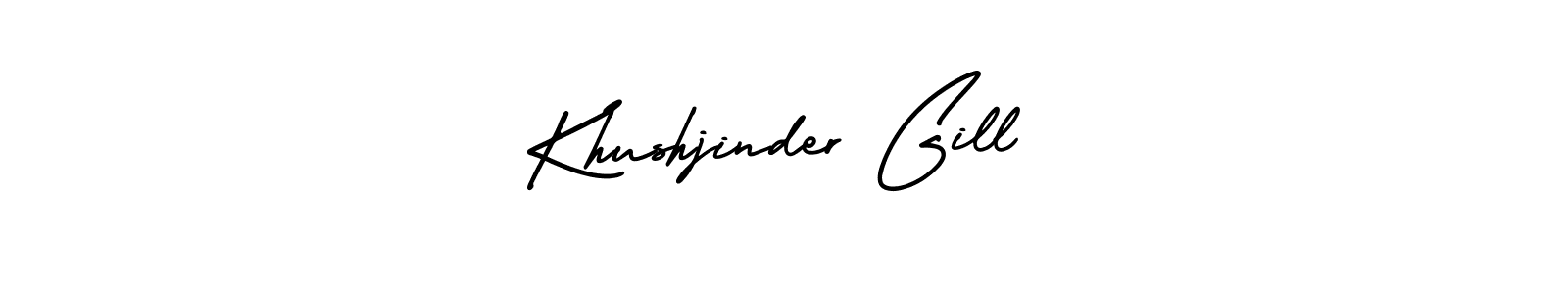 It looks lik you need a new signature style for name Khushjinder Gill. Design unique handwritten (AmerikaSignatureDemo-Regular) signature with our free signature maker in just a few clicks. Khushjinder Gill signature style 3 images and pictures png