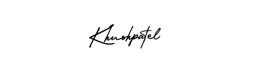 Design your own signature with our free online signature maker. With this signature software, you can create a handwritten (AmerikaSignatureDemo-Regular) signature for name Khushpatel. Khushpatel signature style 3 images and pictures png