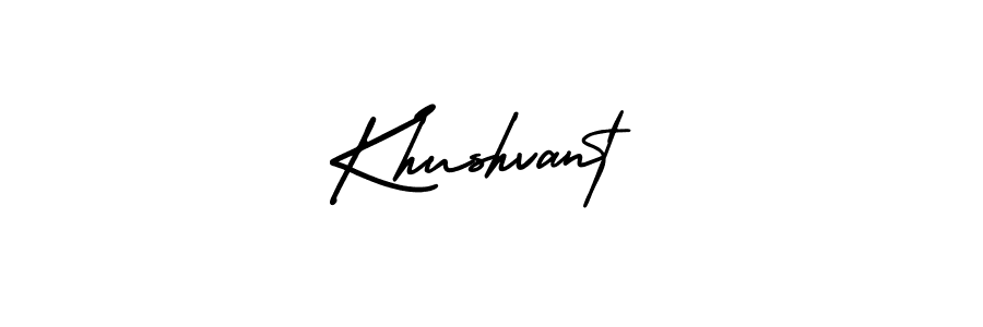 Khushvant stylish signature style. Best Handwritten Sign (AmerikaSignatureDemo-Regular) for my name. Handwritten Signature Collection Ideas for my name Khushvant. Khushvant signature style 3 images and pictures png