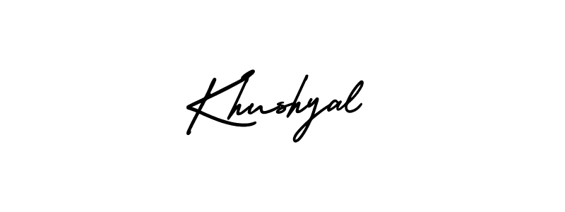 AmerikaSignatureDemo-Regular is a professional signature style that is perfect for those who want to add a touch of class to their signature. It is also a great choice for those who want to make their signature more unique. Get Khushyal name to fancy signature for free. Khushyal signature style 3 images and pictures png