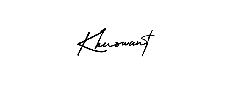 Khuswant stylish signature style. Best Handwritten Sign (AmerikaSignatureDemo-Regular) for my name. Handwritten Signature Collection Ideas for my name Khuswant. Khuswant signature style 3 images and pictures png