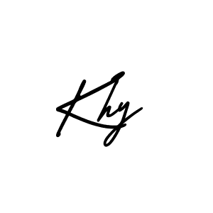 How to make Khy signature? AmerikaSignatureDemo-Regular is a professional autograph style. Create handwritten signature for Khy name. Khy signature style 3 images and pictures png