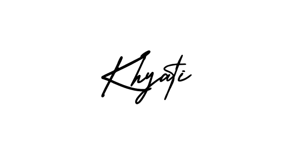 How to Draw Khyati signature style? AmerikaSignatureDemo-Regular is a latest design signature styles for name Khyati. Khyati signature style 3 images and pictures png