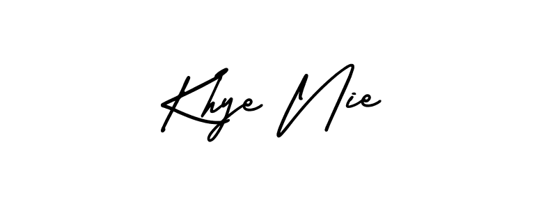 Create a beautiful signature design for name Khye Nie. With this signature (AmerikaSignatureDemo-Regular) fonts, you can make a handwritten signature for free. Khye Nie signature style 3 images and pictures png
