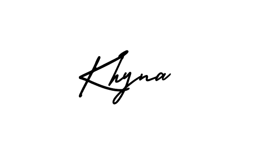 Design your own signature with our free online signature maker. With this signature software, you can create a handwritten (AmerikaSignatureDemo-Regular) signature for name Khyna. Khyna signature style 3 images and pictures png