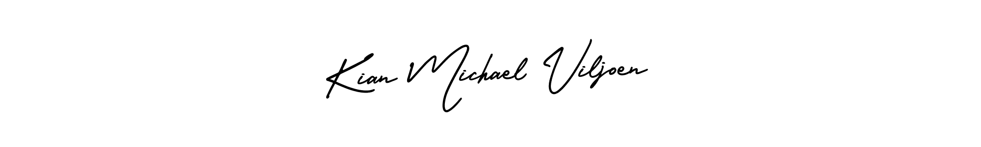 How to make Kian Michael Viljoen name signature. Use AmerikaSignatureDemo-Regular style for creating short signs online. This is the latest handwritten sign. Kian Michael Viljoen signature style 3 images and pictures png