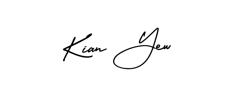 How to Draw Kian Yew signature style? AmerikaSignatureDemo-Regular is a latest design signature styles for name Kian Yew. Kian Yew signature style 3 images and pictures png