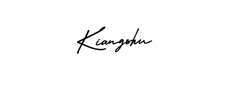 How to make Kiangshu name signature. Use AmerikaSignatureDemo-Regular style for creating short signs online. This is the latest handwritten sign. Kiangshu signature style 3 images and pictures png