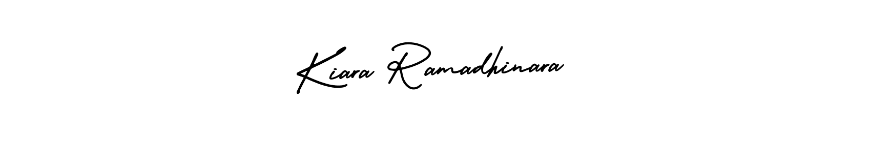 Also we have Kiara Ramadhinara name is the best signature style. Create professional handwritten signature collection using AmerikaSignatureDemo-Regular autograph style. Kiara Ramadhinara signature style 3 images and pictures png