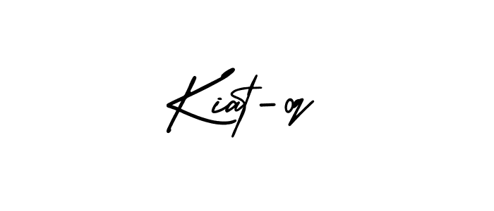 Kiat-0q stylish signature style. Best Handwritten Sign (AmerikaSignatureDemo-Regular) for my name. Handwritten Signature Collection Ideas for my name Kiat-0q. Kiat-0q signature style 3 images and pictures png